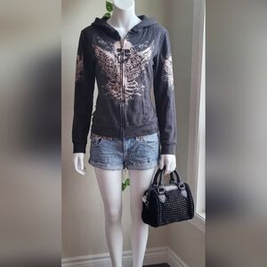 True Religion Light Blue Jean Shorts